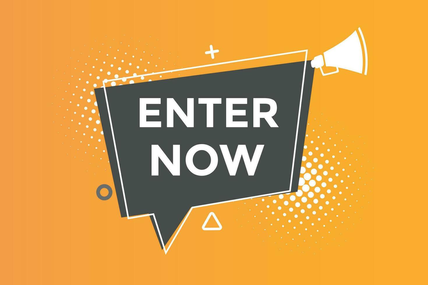 Enter now button web banner templates. Vector Illustration