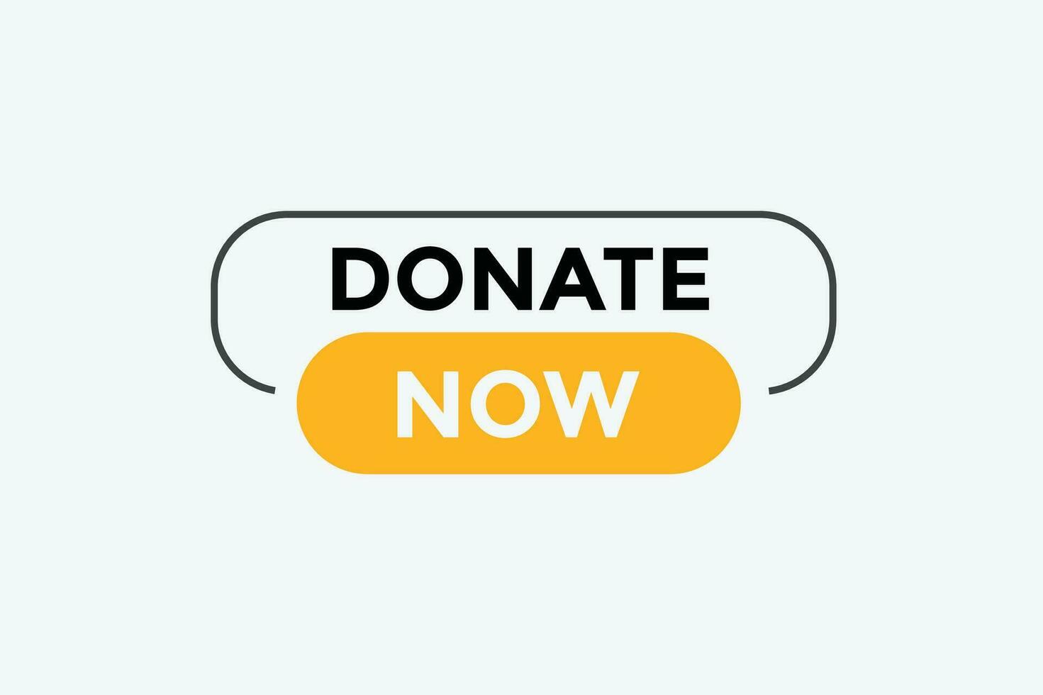 Donate now button web banner templates. Vector Illustration
