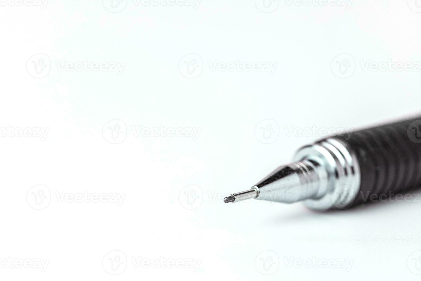 A mechanical pencil on white background photo