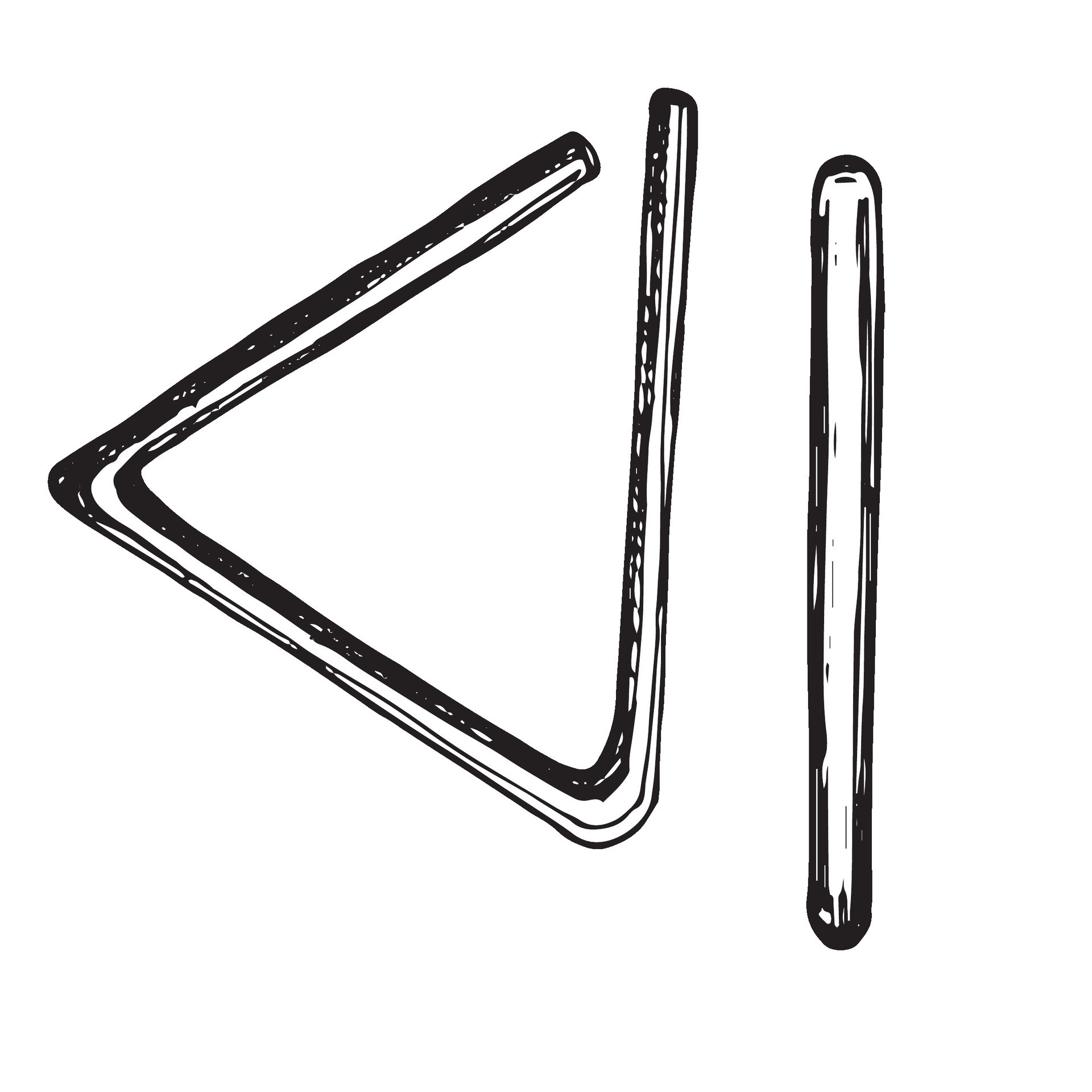 Triangle Instrument Drawing