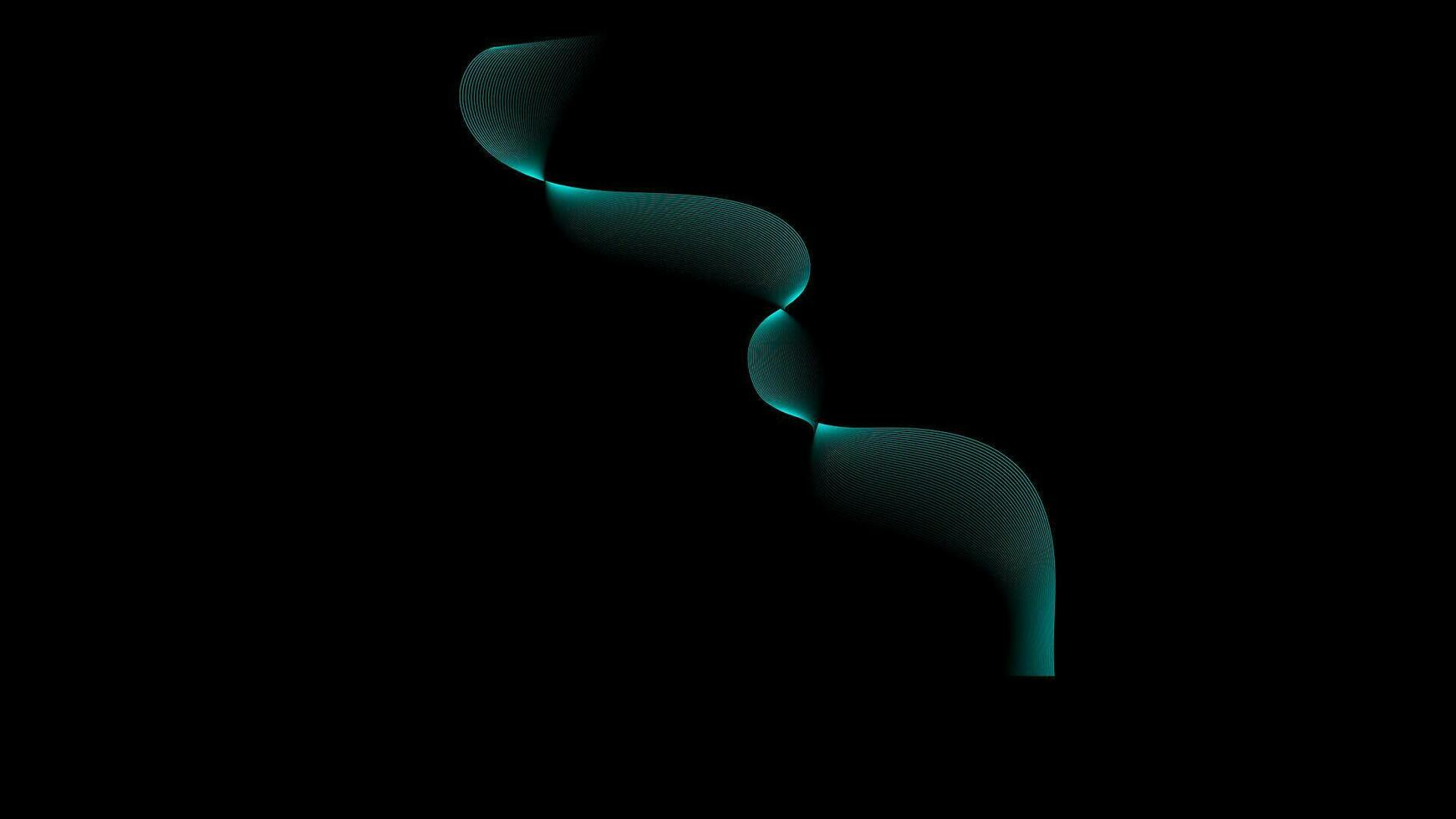 wave abstract background vector illustration with light blue and green color suitable for wallpaper design