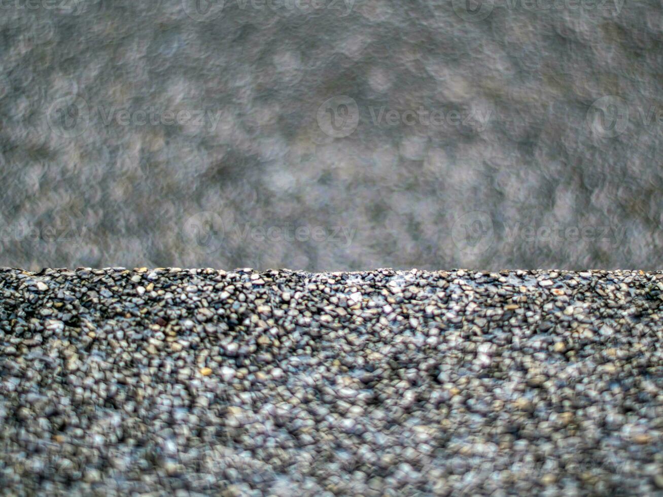 Choose to focus on just one step, the rough, anti-slip surface of the exposed aggregate finish photo