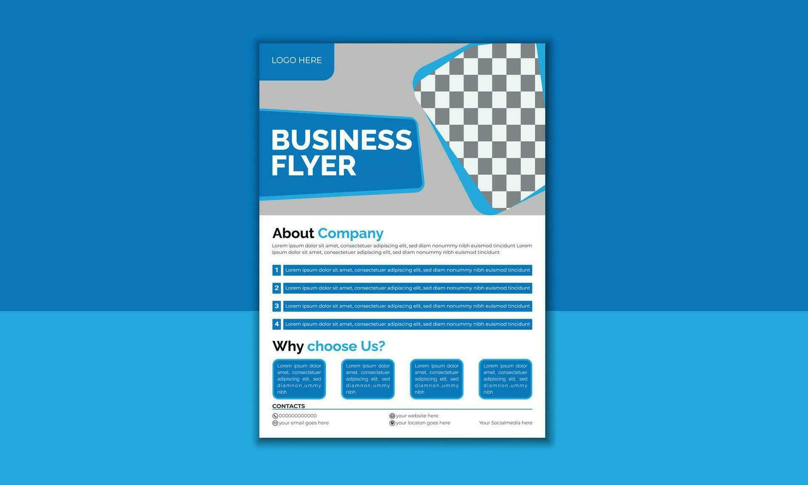 Business Card Template Design vector