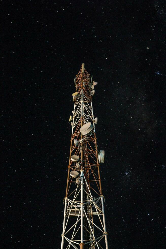 a tower of electric photo