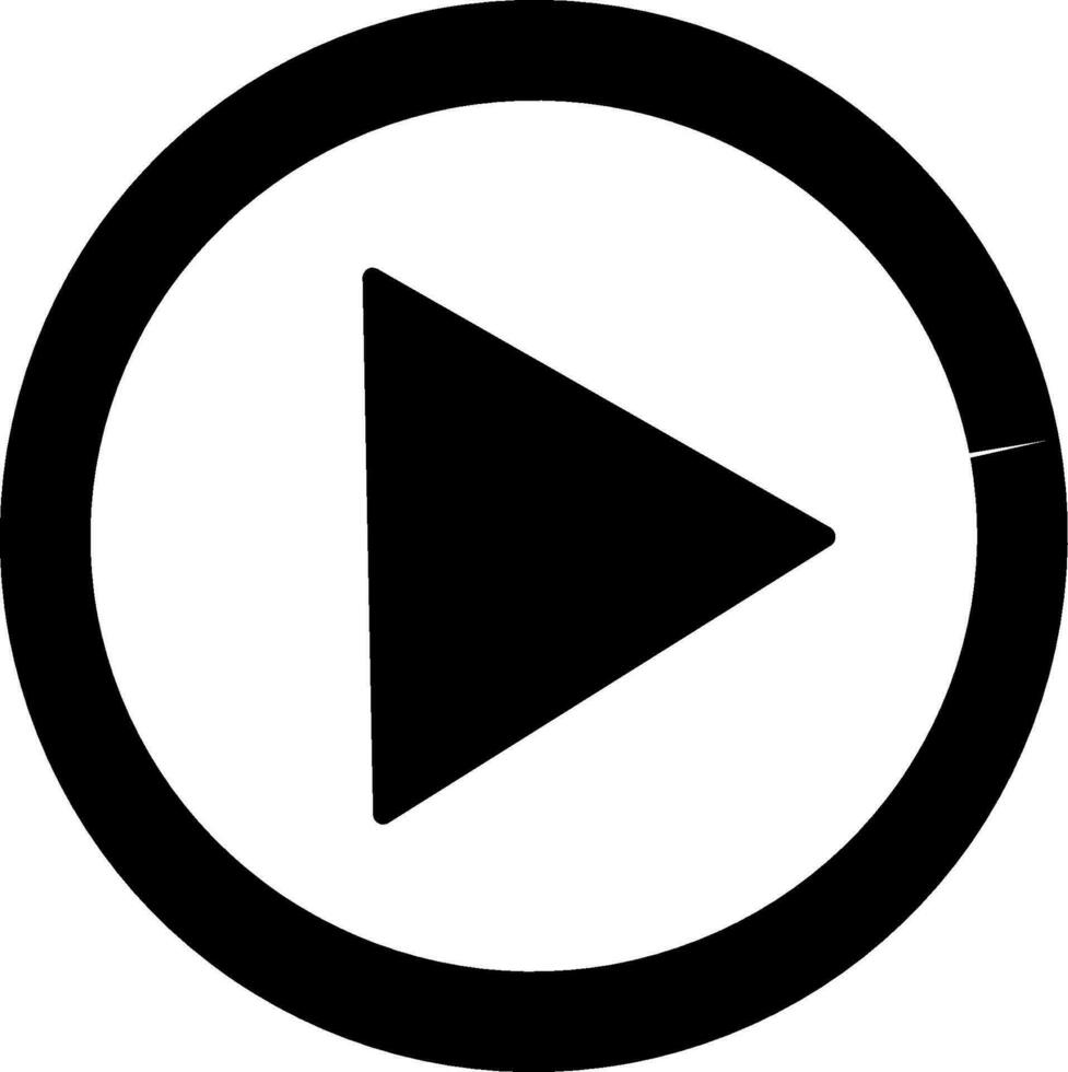 Play Icons for Graphic Design Projects. Play icon on button. Replaceable vector design.