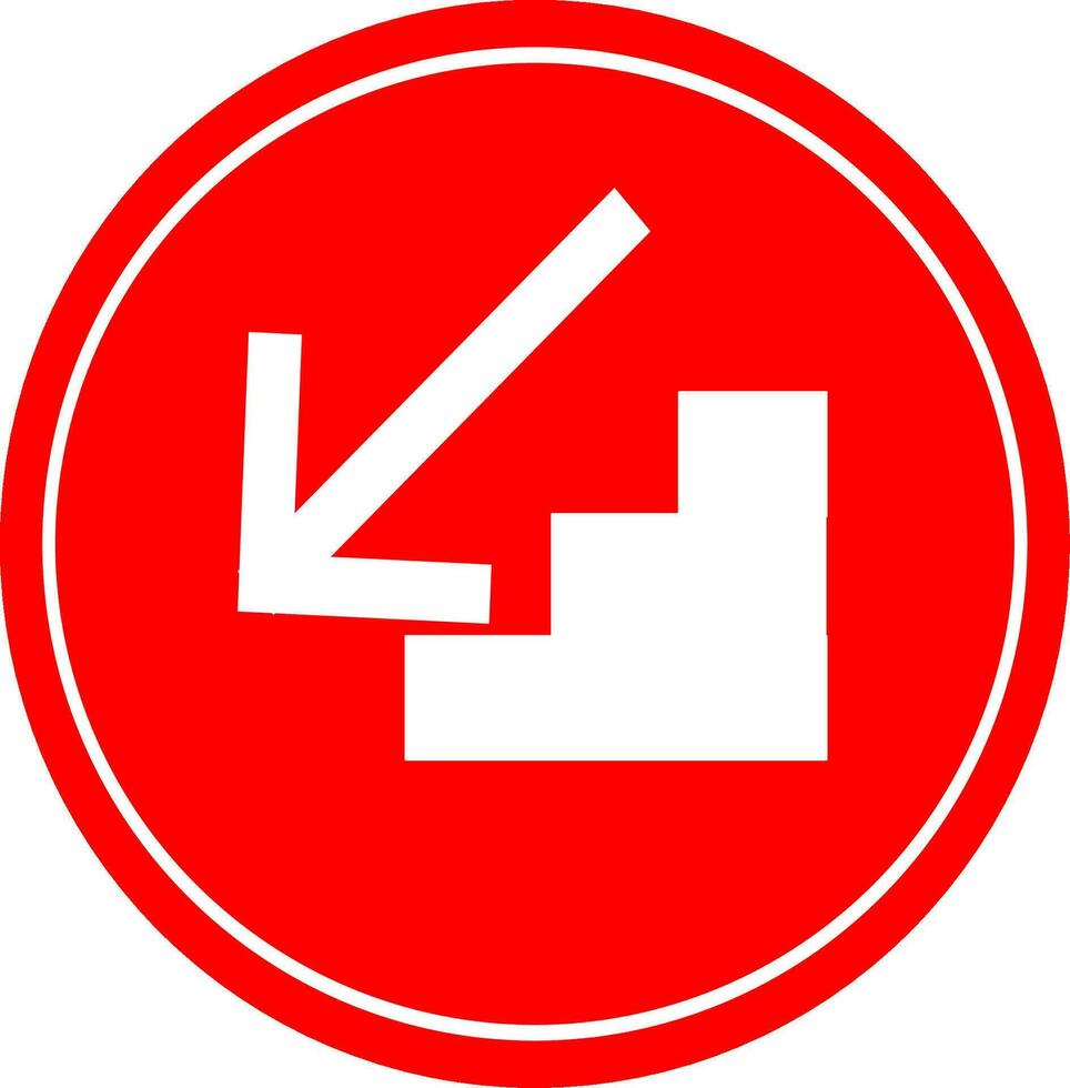 Downstairs icon. Down arrow sign. Check tick icon. Replaceable vector design.