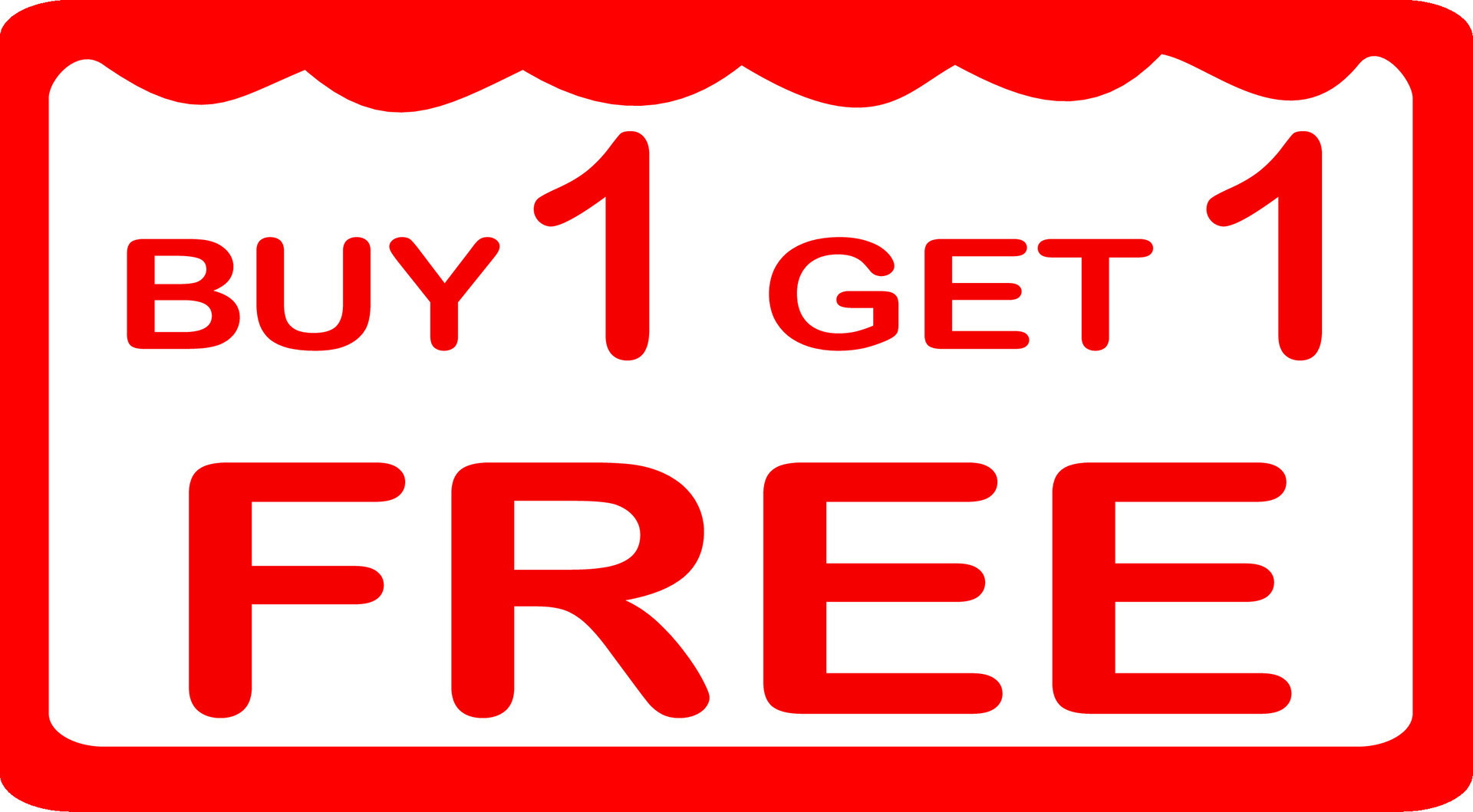 Buy 1 Get 1 Free, sale banner design template, discount tag