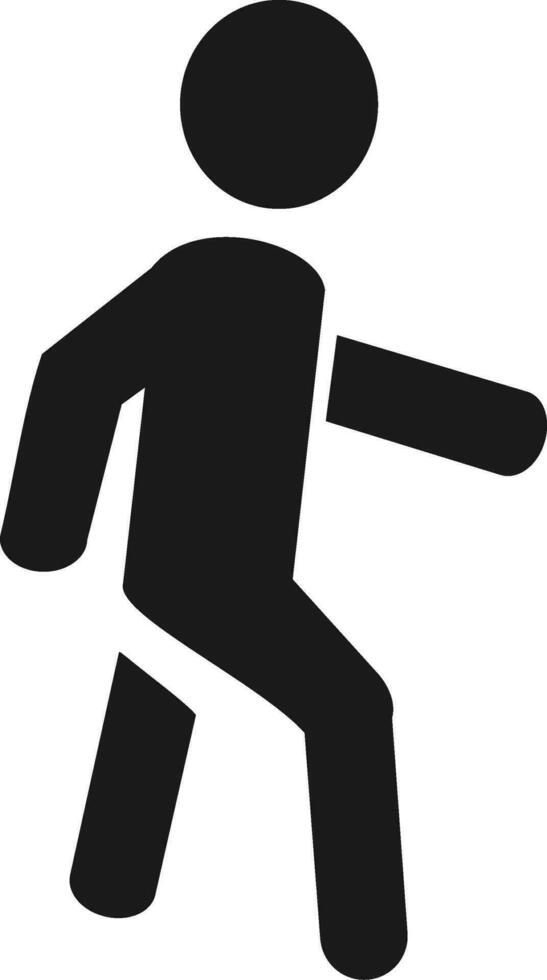 Walk man vector icon. Walking icon. Isolated on white background. Vector illustration. Replaceable vector design