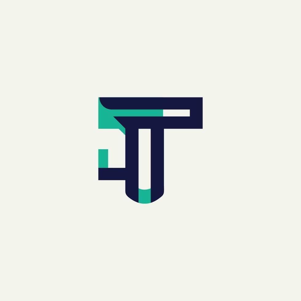vector t letra logo diseño