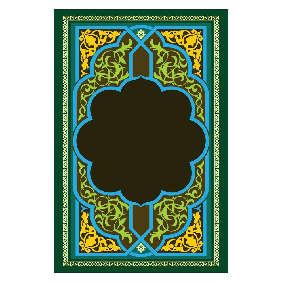 islamic book cover with unique design eps 10 vector