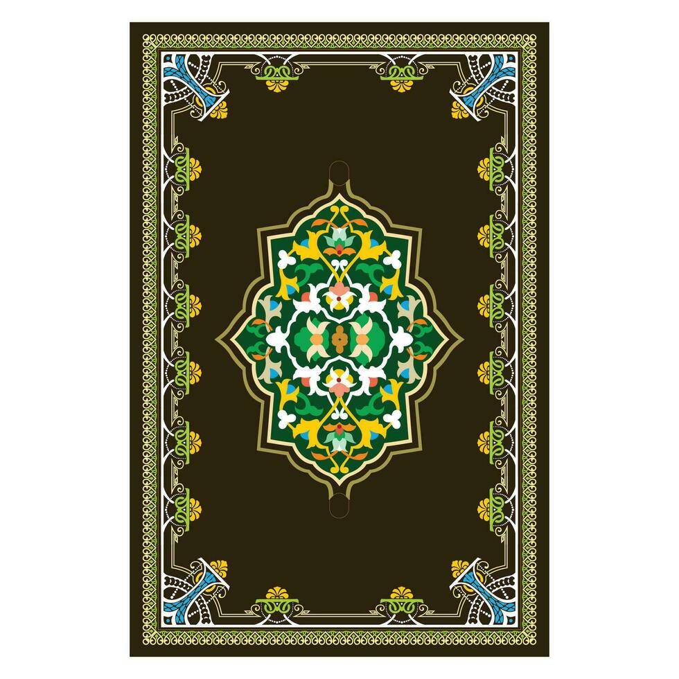 islamic book cover with unique design eps 10 vector