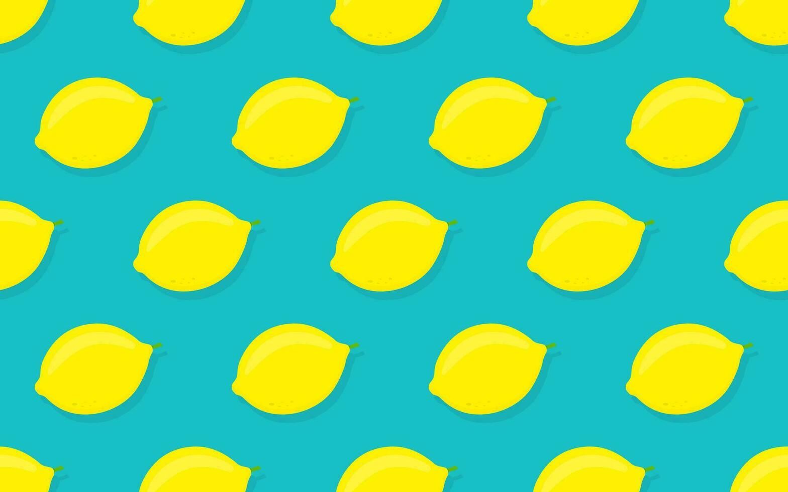 seamless pattern with yellow lemons. Vector illustration.