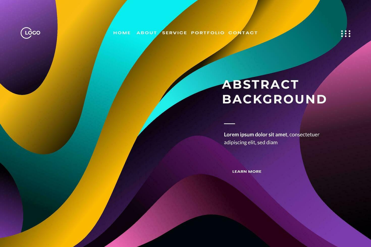 Abstract Background Dynamic Wave Colorful is used for UI UX design, particularly on websites, apps, and digital interfaces vector
