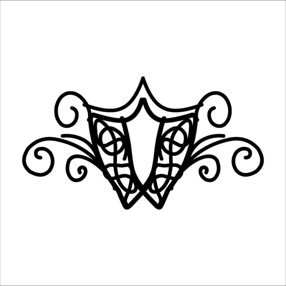 Vintage Baroque Victorian frame floral border ornament leaf scroll engraved retro floral decorative design pattern black and white tattoo Japanese filigree calligraphy vector batik, illustration class