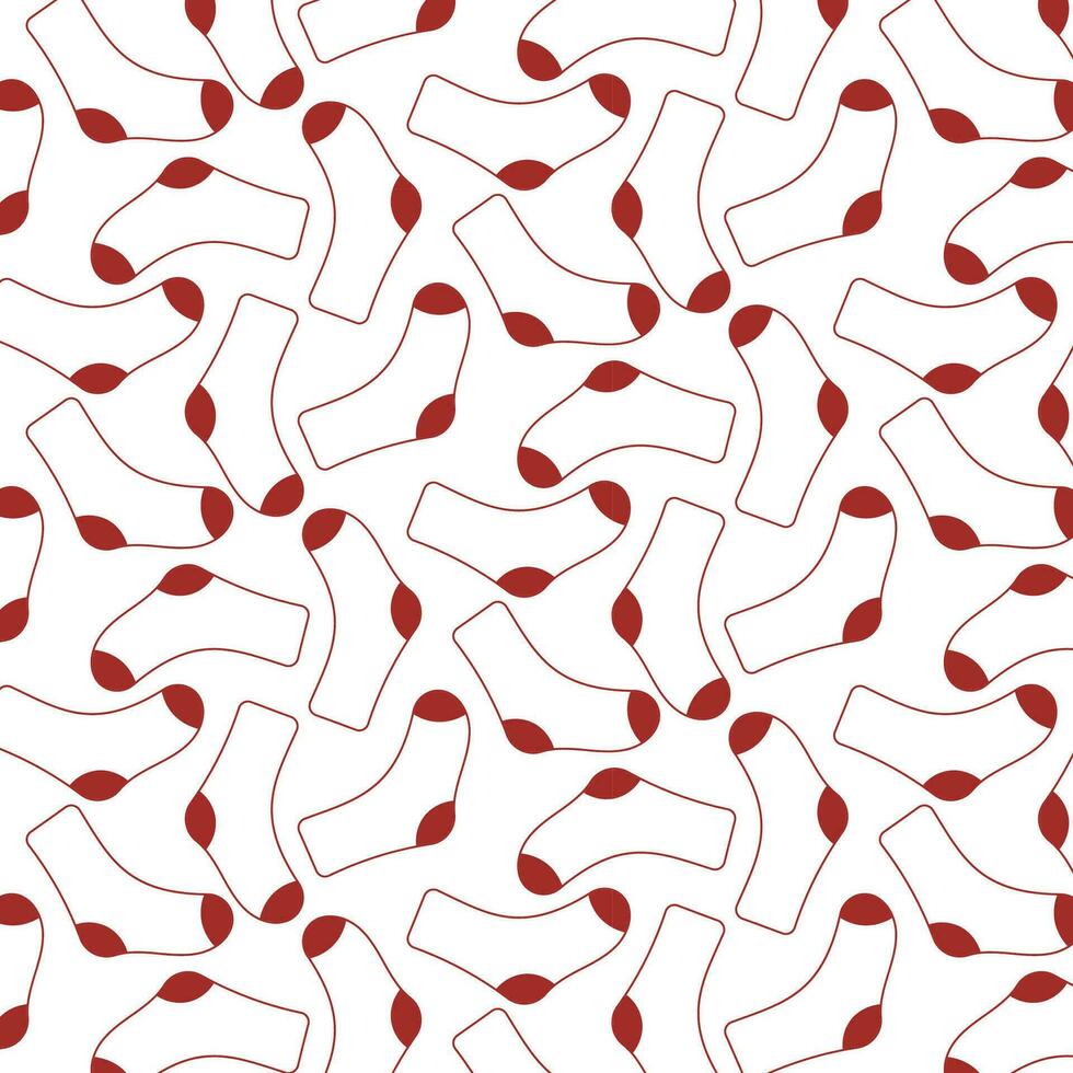 sock red clothing line background textile pattern vector
