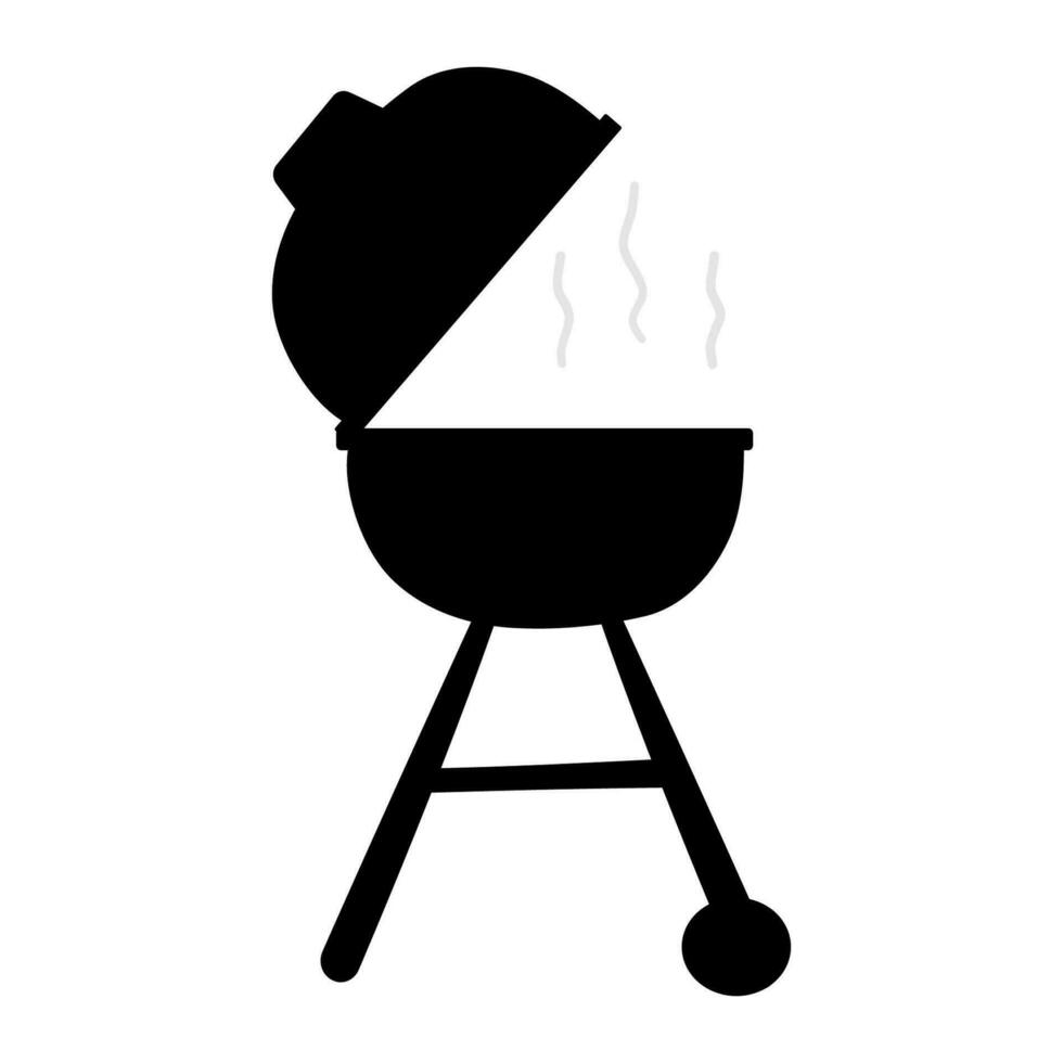 grill black apparatus fry black white barbecue vector