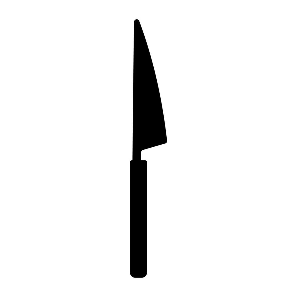 knife kitchen sharp cut cook black white vector