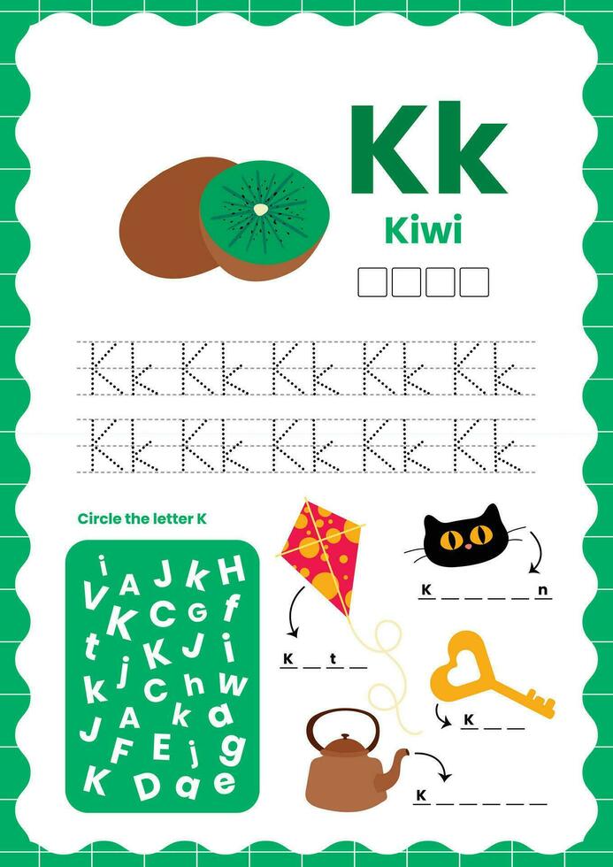 flat design vector cute colorful alphabet learn abc english flashcard printable for kids activity