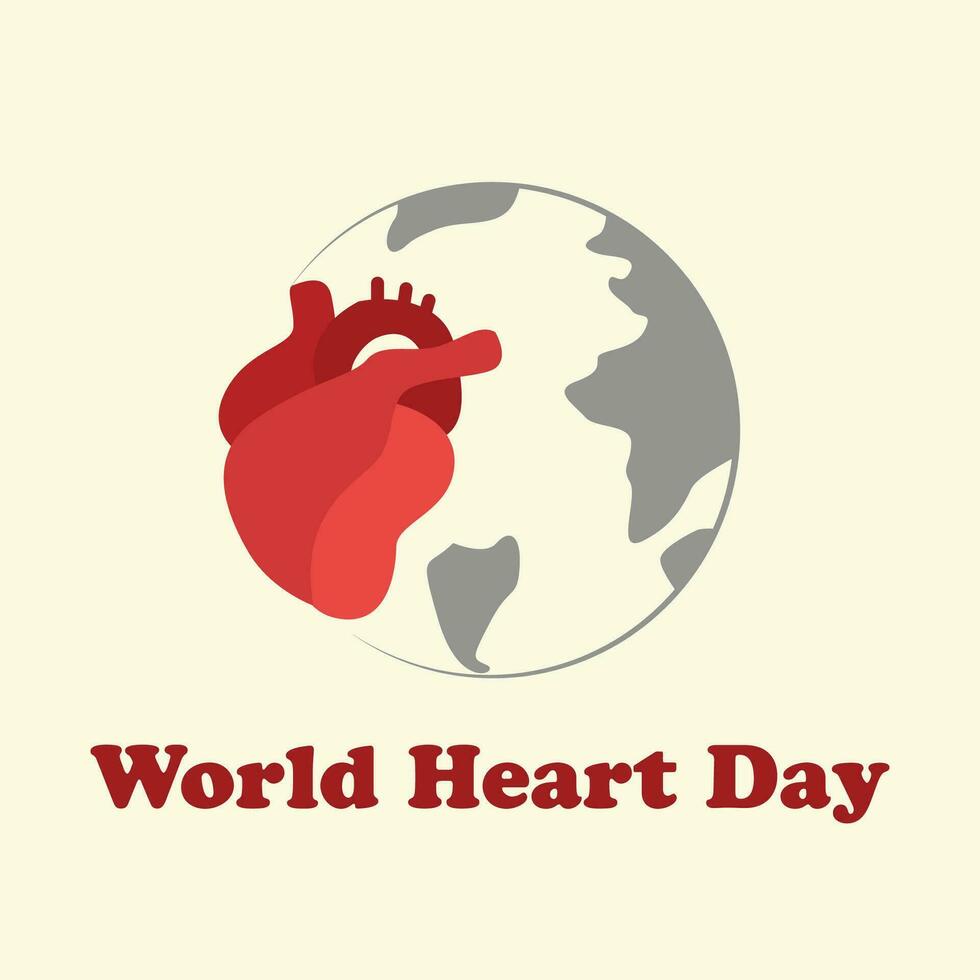 Vector design of World Heart Day