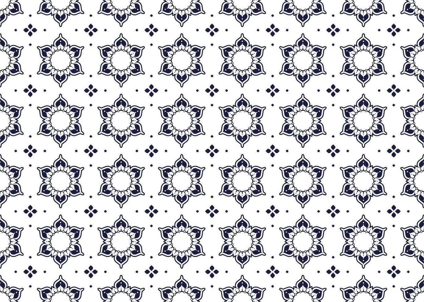 geometric flower and mandala ethnic fabric seamless pattern for cloth carpet wallpaper background wrapping etc. vector