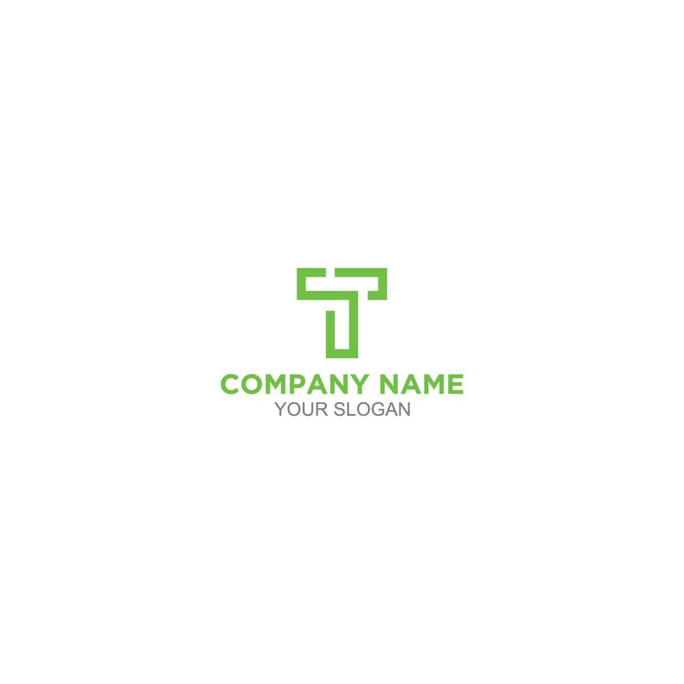 Green TS Logo Design Vector