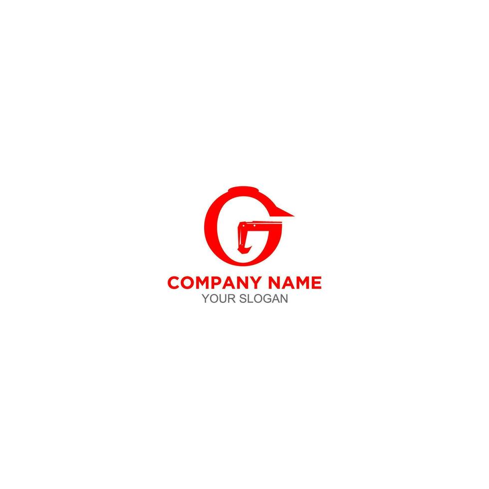 G Excavation and Engineering Logo Design Vector