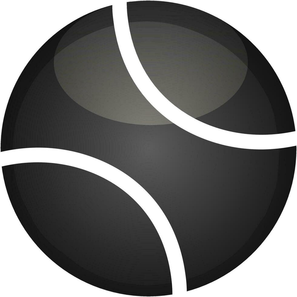 tenis pelota icono terminado blanco antecedentes vector ilustración. tenis pelota silueta logo concepto, clipart