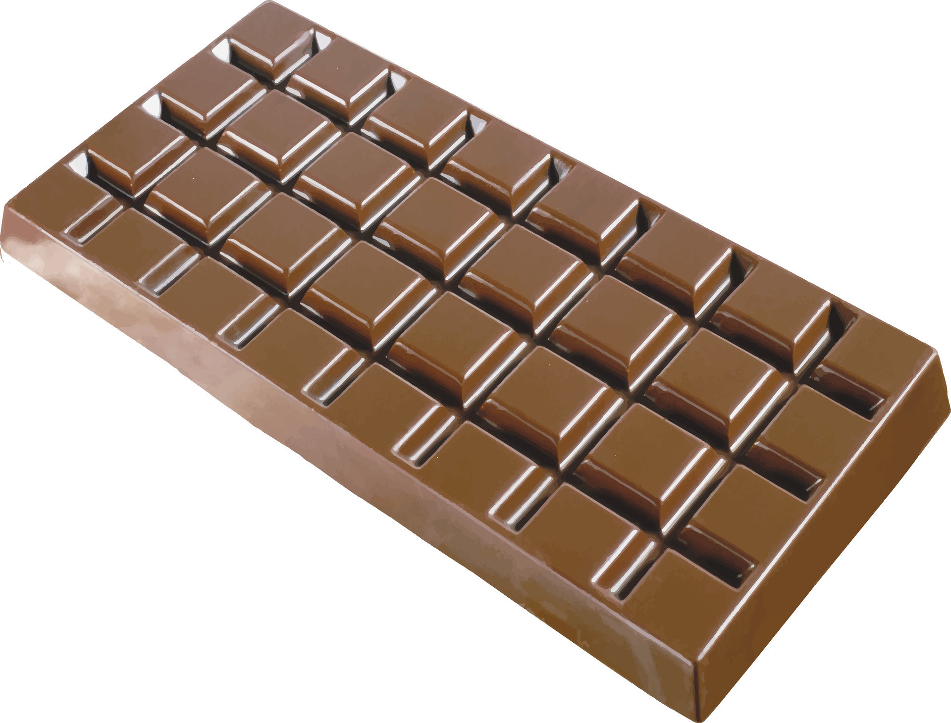 Dark chocolate bar shape vector illustration, chocolate shape 26396787