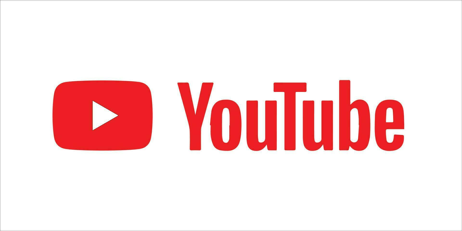 play button youtube, youtube video icon, logo symbol red banner, social media sign, mobile app, web video vector