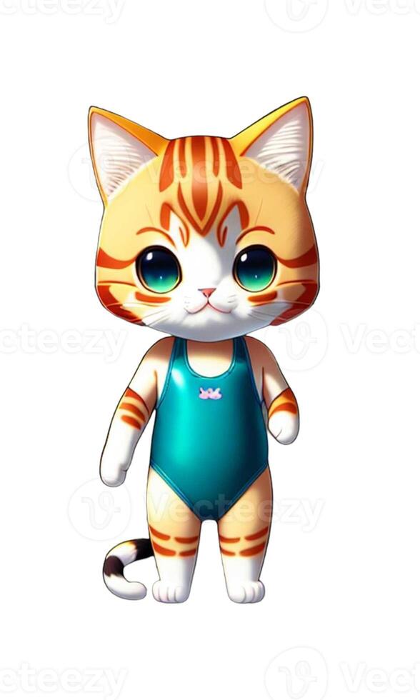 isolated character on white background photo