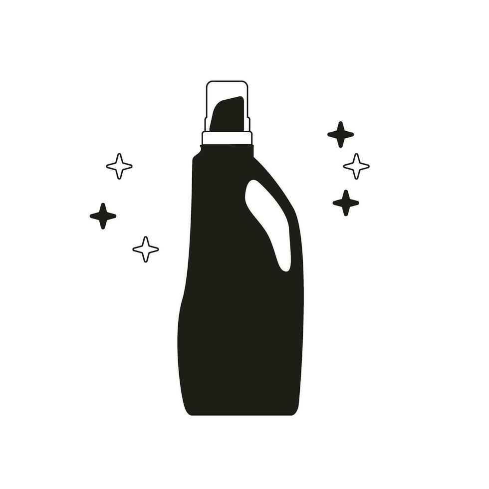 Clean product vector icon.Black vector icon isolated on white background clean product.