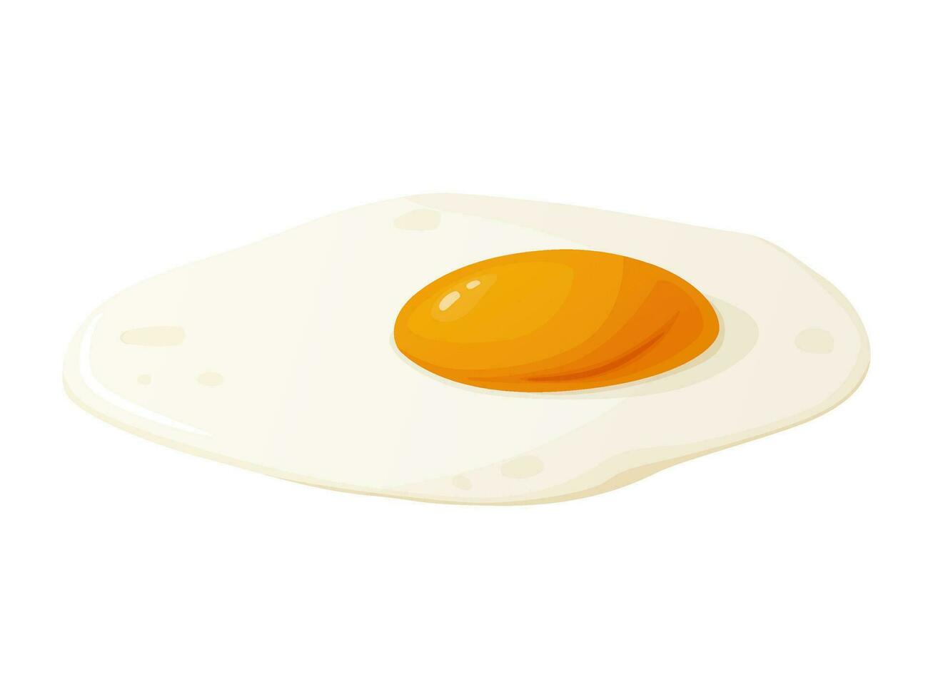Scrambled egg. Healthy Breakfast. Protein and yolk. vector