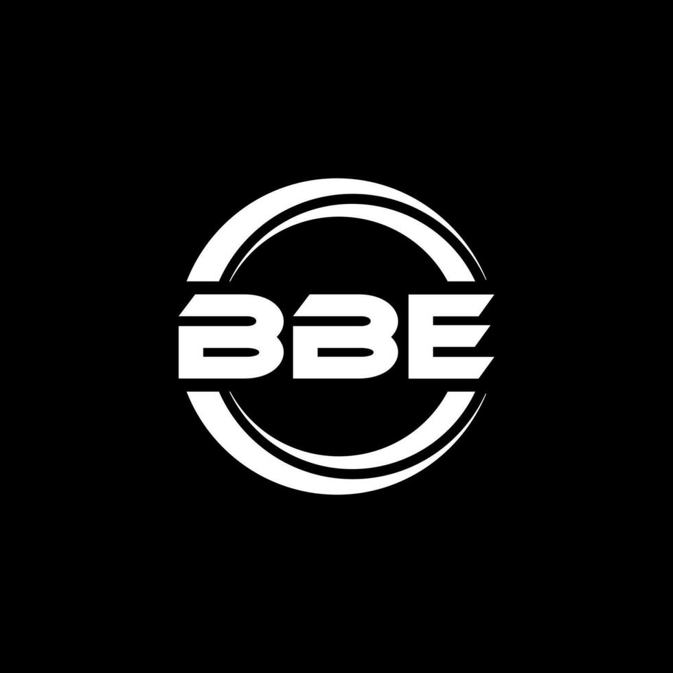 bbe letra logo diseño en ilustración. vector logo, caligrafía diseños para logo, póster, invitación, etc.