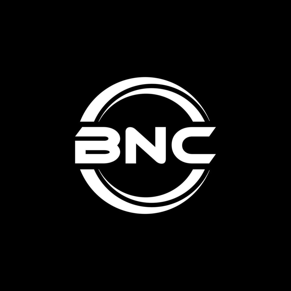 diseño de logotipo de letra bnc en ilustración. logotipo vectorial, diseños de caligrafía para logotipo, afiche, invitación, etc. vector