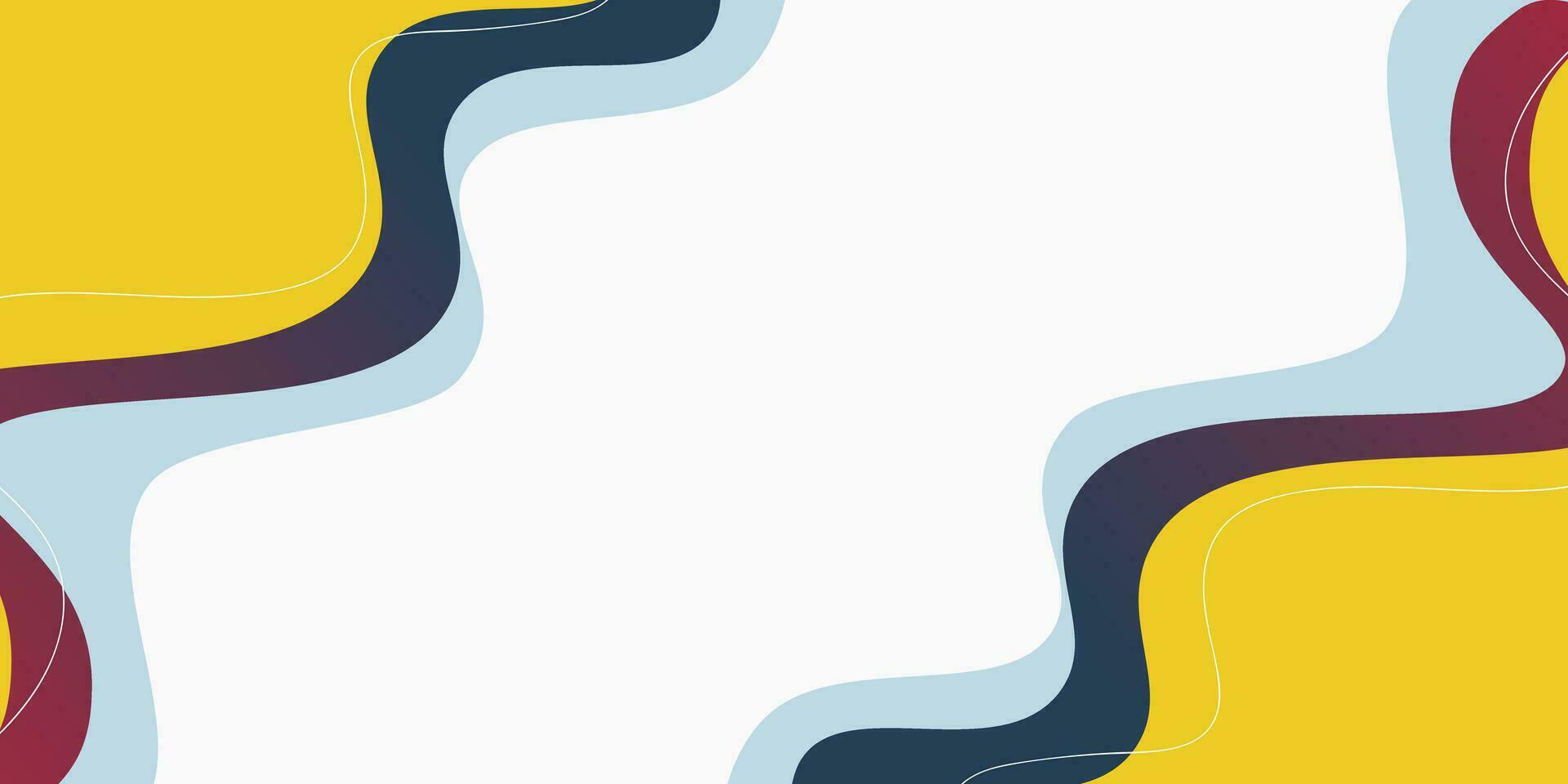 template banner with gradient color. Minimal Design background with liquid shape vector