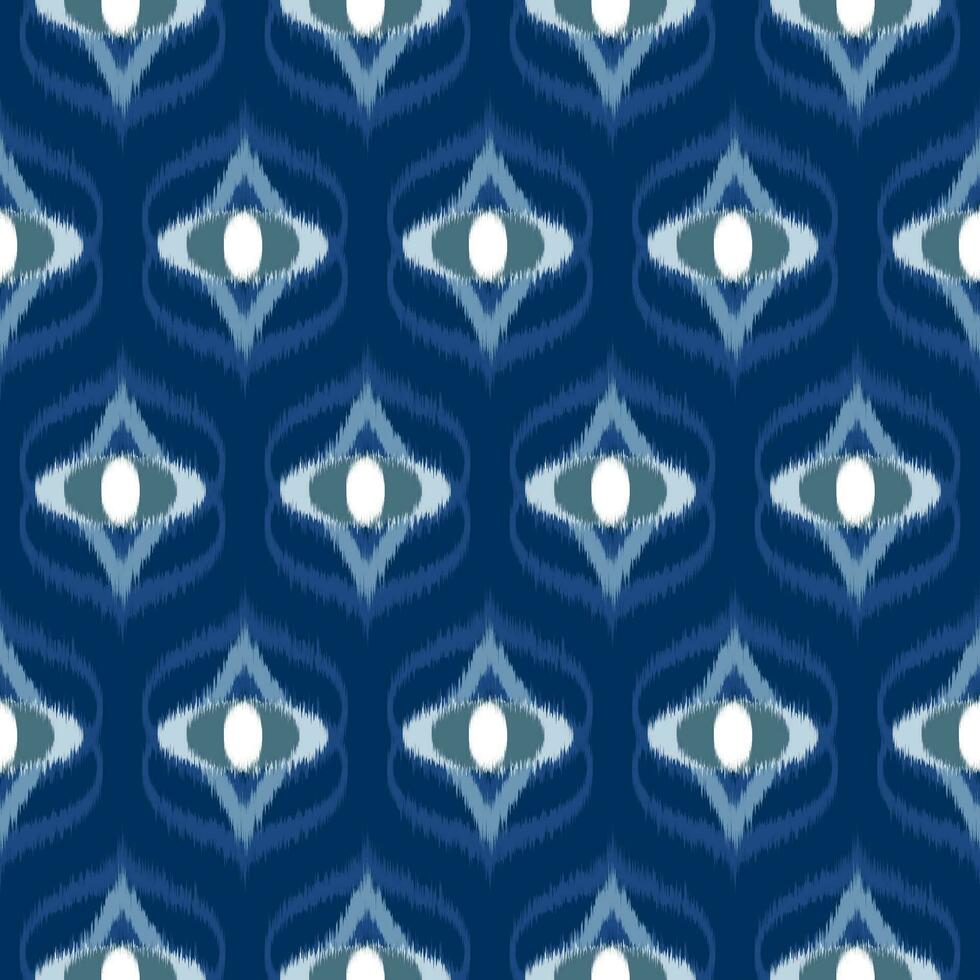 ethnic pattern ikat traditional geometric shapes vector