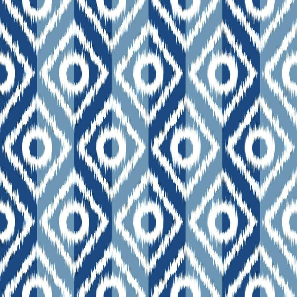 ethnic pattern ikat traditional geometric shapes vector