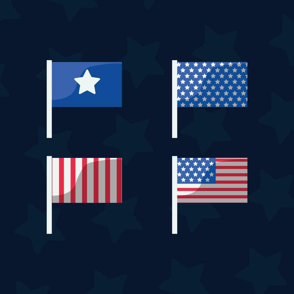 american independence day flags images