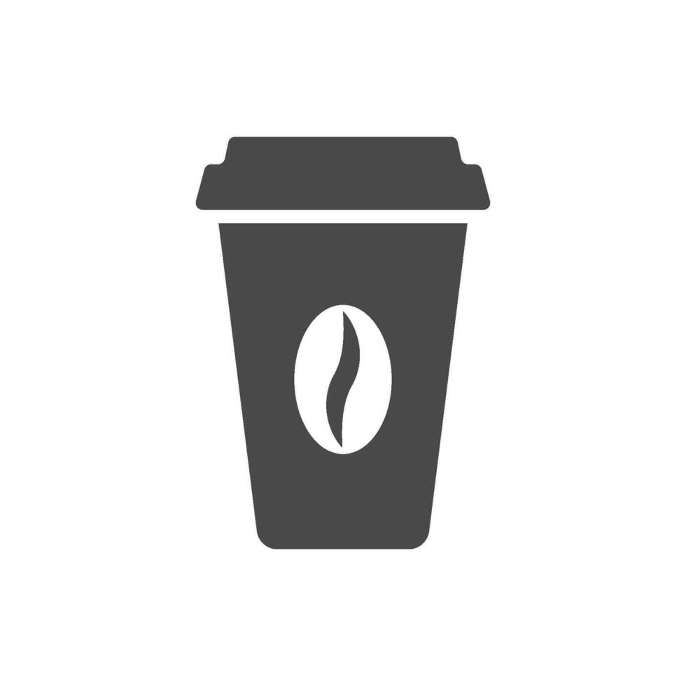 coffee paper cup icon design vector