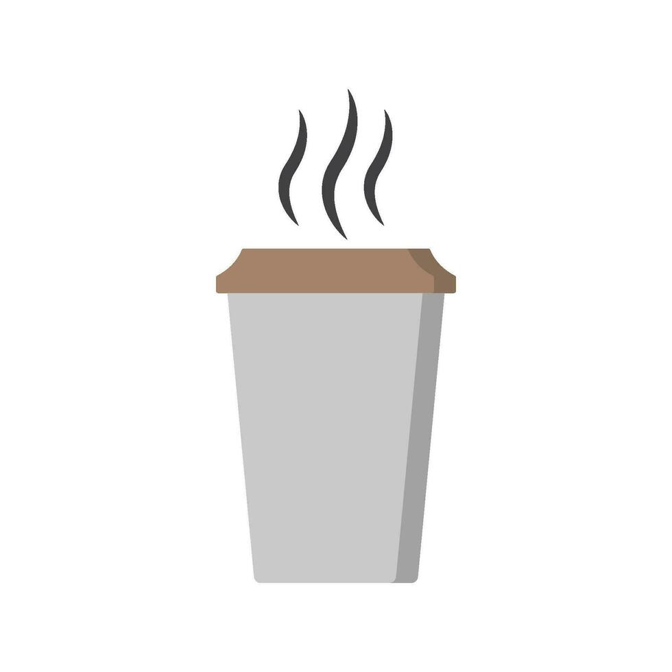 coffee paper cup icon design vector