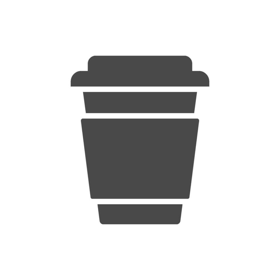 coffee paper cup icon design vector