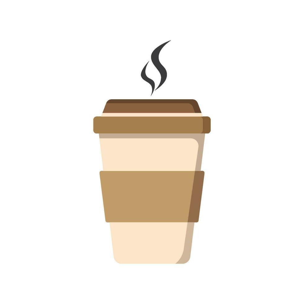 coffee paper cup icon design vector