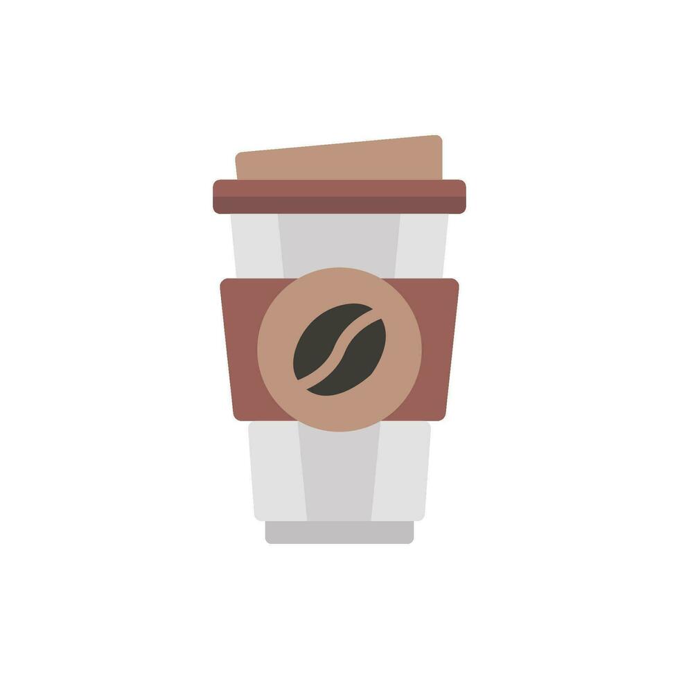 coffee paper cup icon design vector