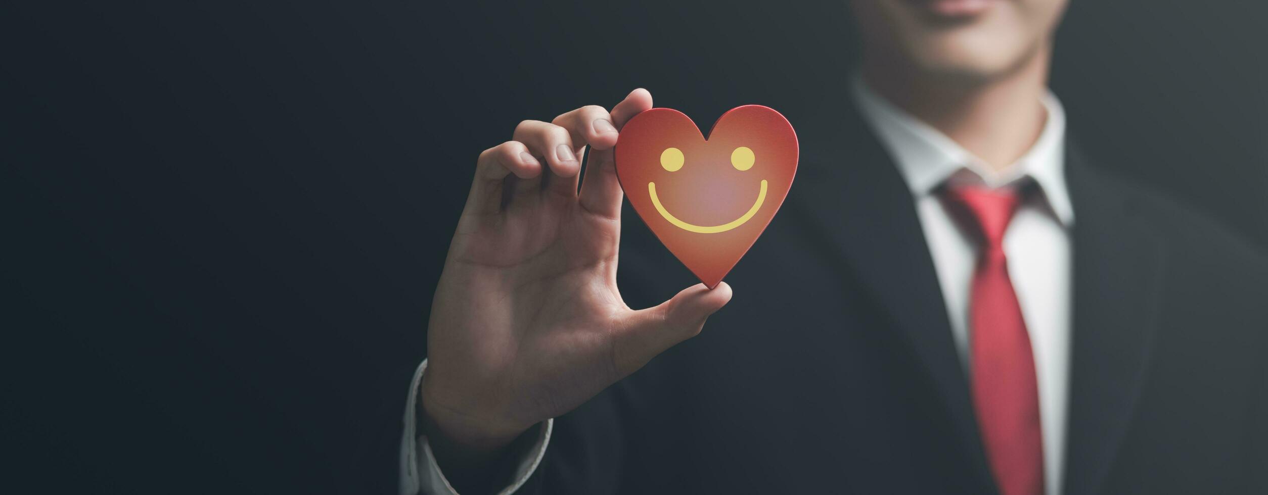 concept of showing love and satisfaction ,Caring and caring for loved ones ,life and property protection planning ,Insurance management planning ,health care and finance ,friendly smile, sincerity photo