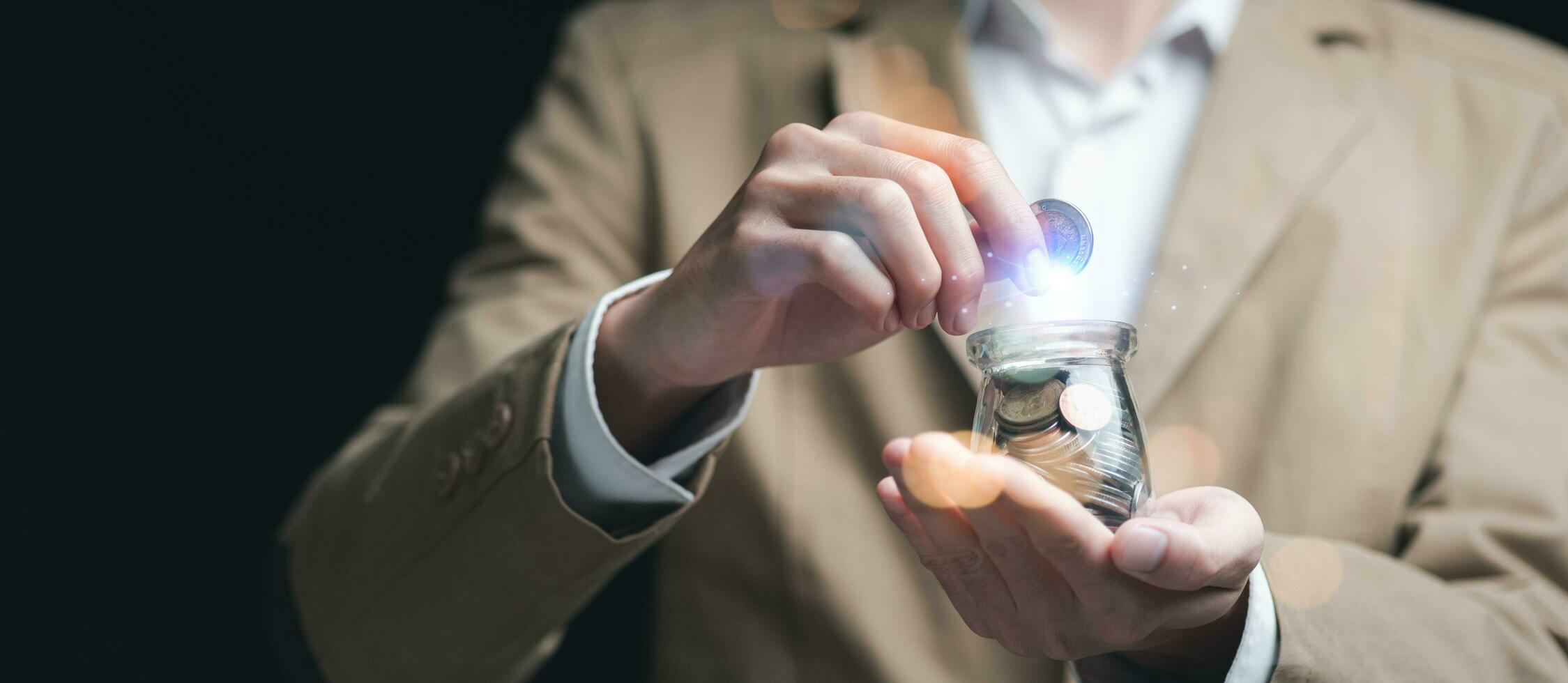 financial concept and saving money,investment savings,Planning savings for future,retirement fund ,financial preparation ,future risk management ,finance accounting ,Money Growth and Dividend Interest photo