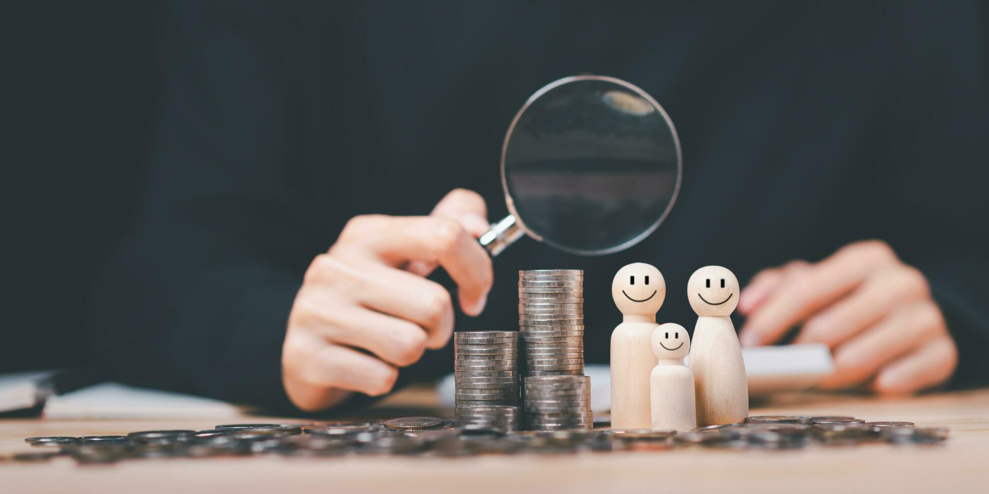financial concept and saving money ,investment savings ,Planning savings for future ,retirement fund ,financial preparation ,future risk management ,Money Growth,finance accounting,financial stability photo