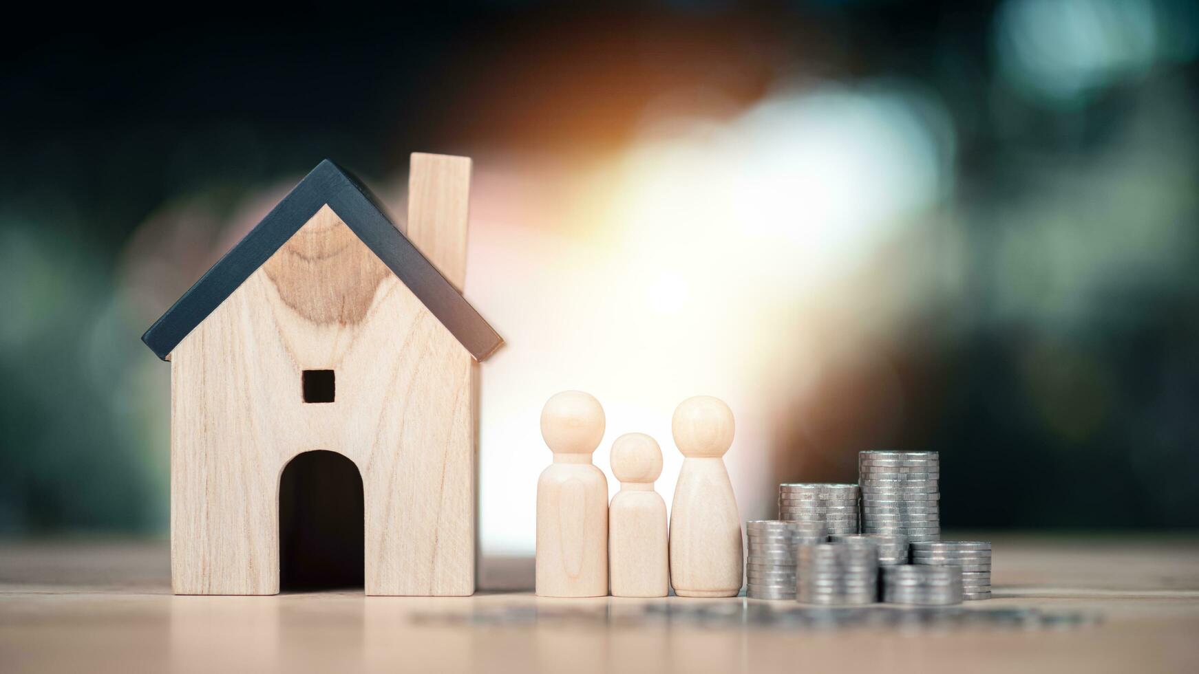 Investment in real estate, houses and land ,savings for investment ,real estate business ,Property insurance ,Buying or mortgaging a home ,investment loan ,property value ,family dream home photo
