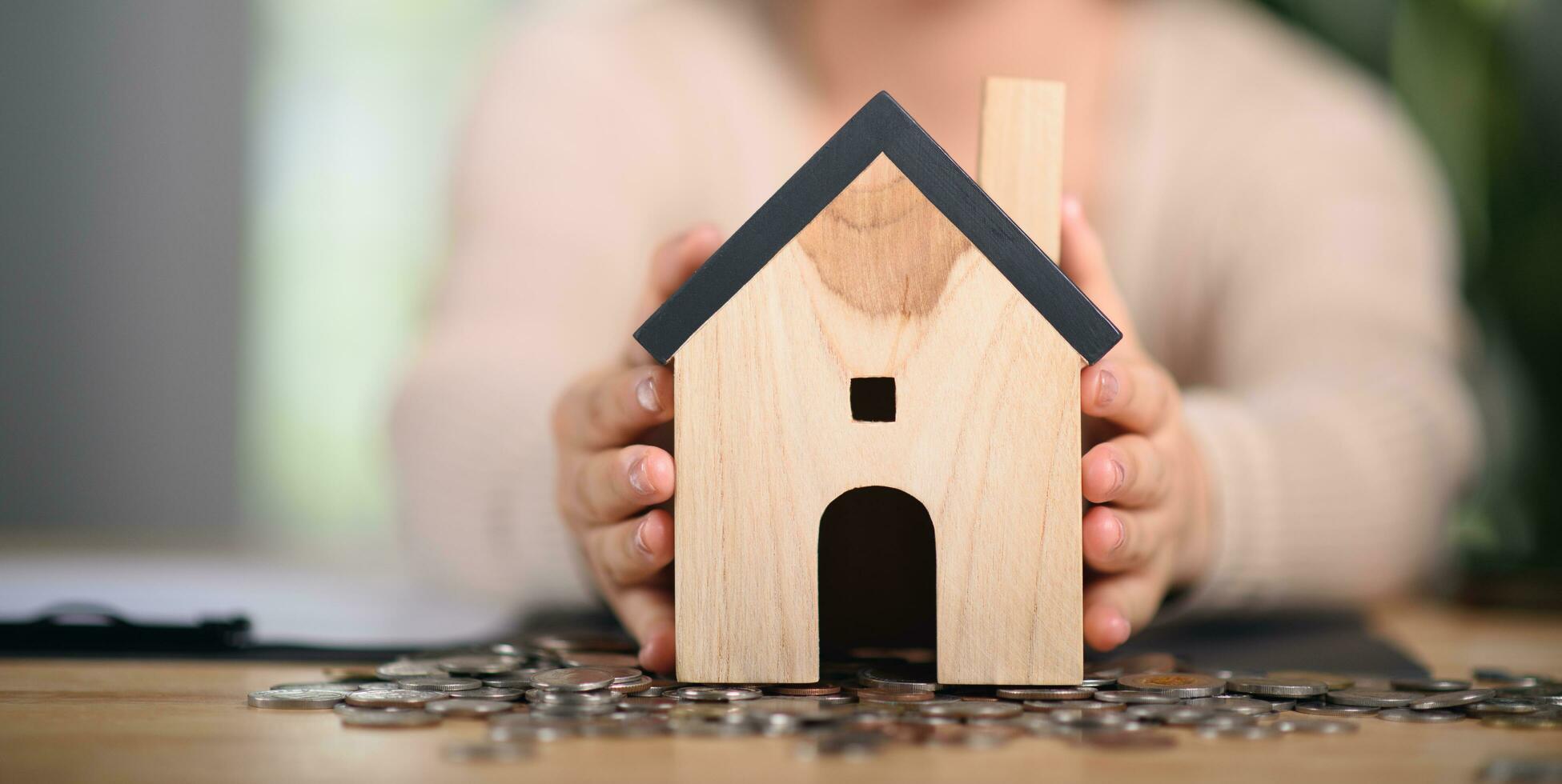 Investment in real estate, houses and land ,savings for investment ,real estate business ,Property insurance ,Buying or mortgaging a home ,investment loan ,property value ,family dream home photo
