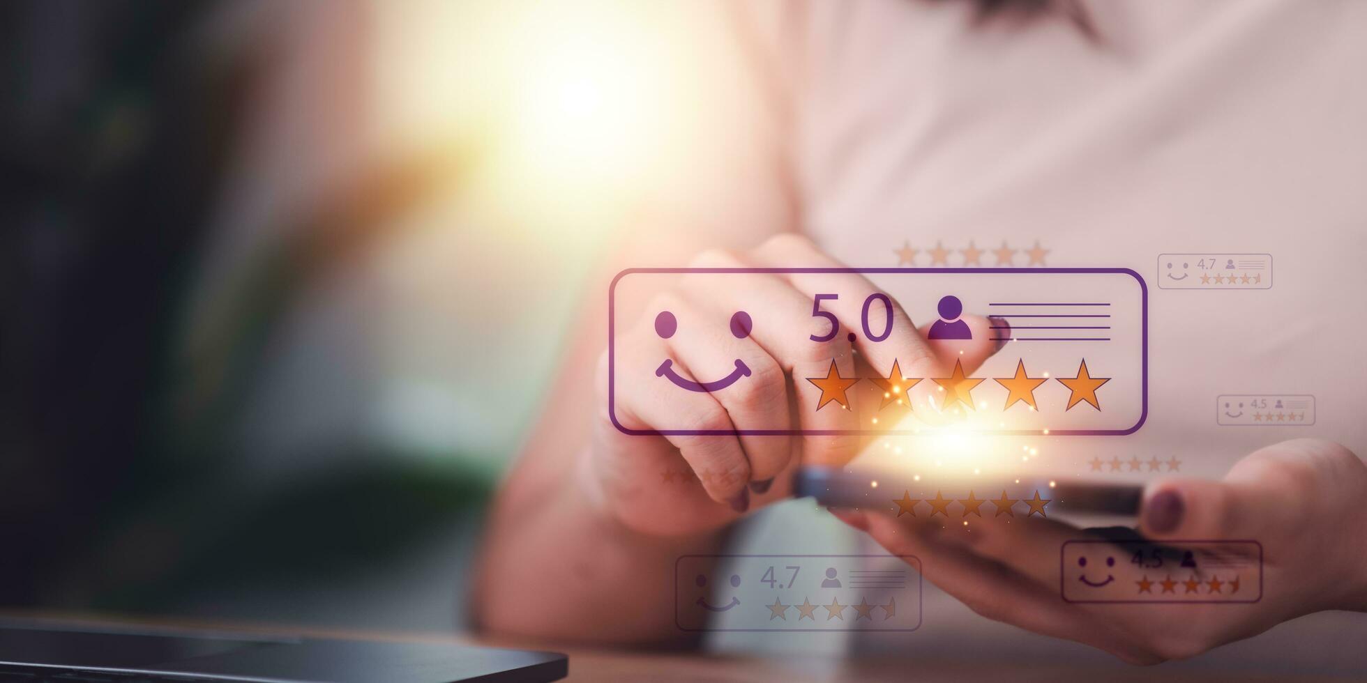 consumers opinion and rated their satisfaction ,rate and review them online ,evaluation business success ,Customer Experience Survey ,Services and Products and Customer Engagement ,excellent survey photo