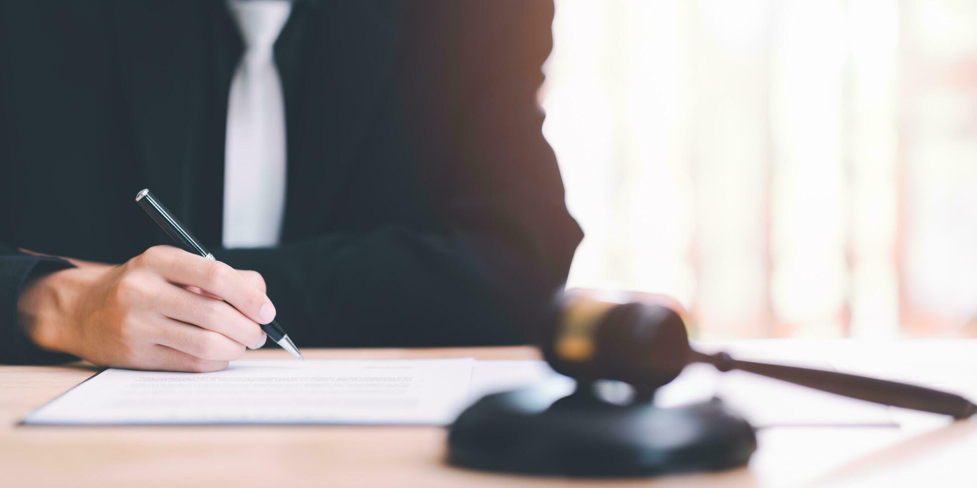 Businessman checking contract documents Manage documents and agreements Contract signing and business cooperation commercial signing Agreement and approval ,Confirmation of contract documents photo